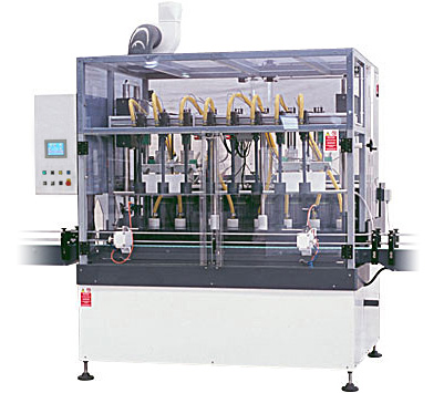 LINE PVC — Серия автоматических машин для розлива, линейного типа, для неагрессивных и агрессивных (кислотных) составов