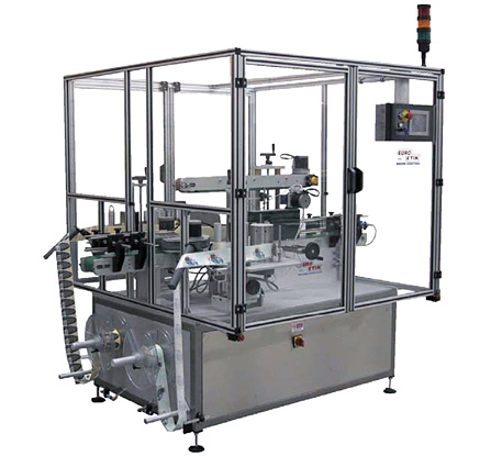 6005 — Автоматическая машина для нанесения самоклеящейся этикетки на фронтальные и тыльные стороны прямоугольных и эллиптических продуктов